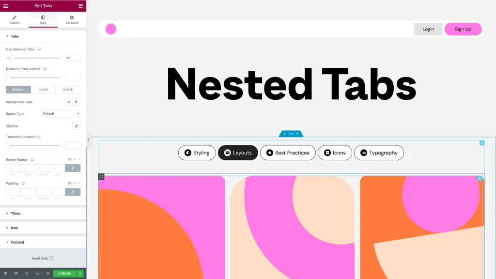 nested tabs