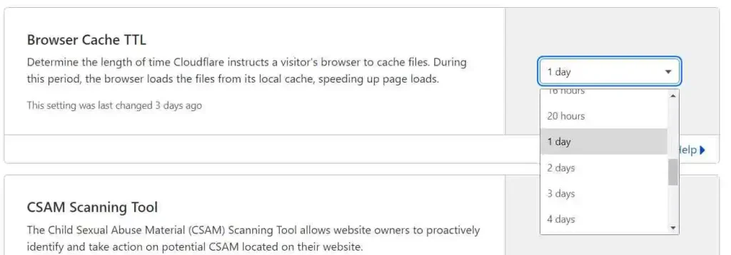 Browser Cache in Cloudflare