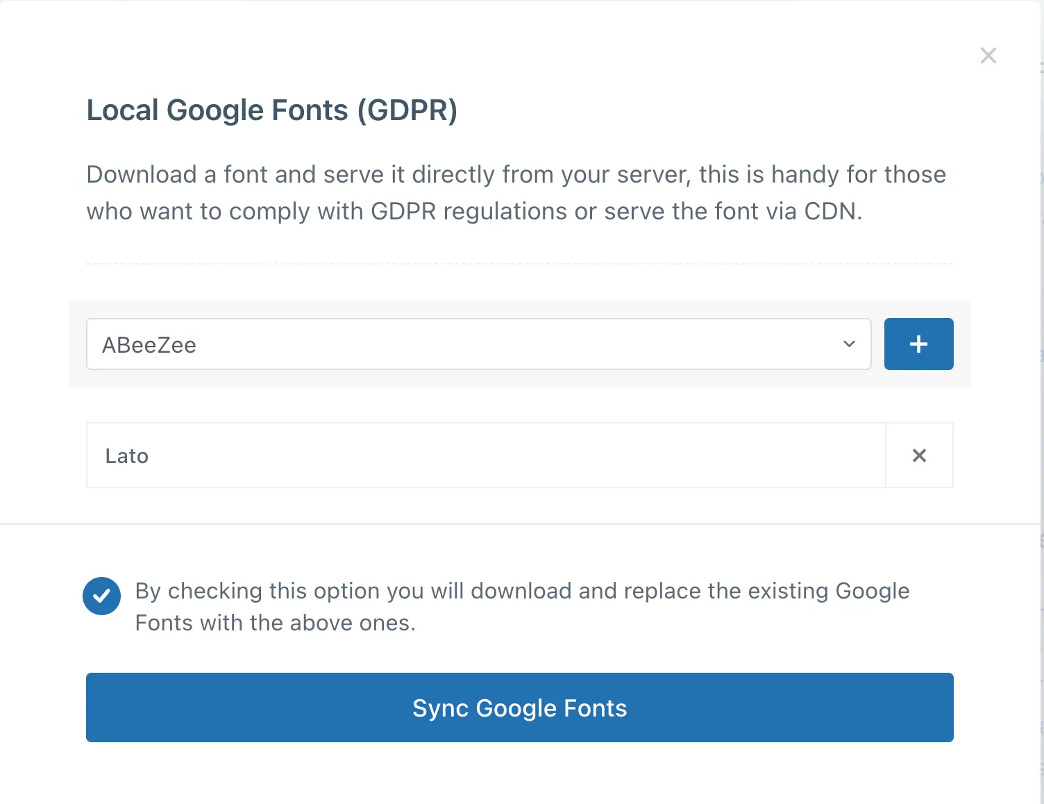 host google fonts locally with Blocksy