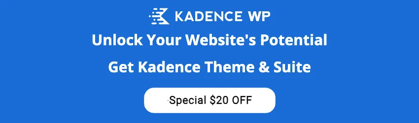 Kadence Deal $20 OFF