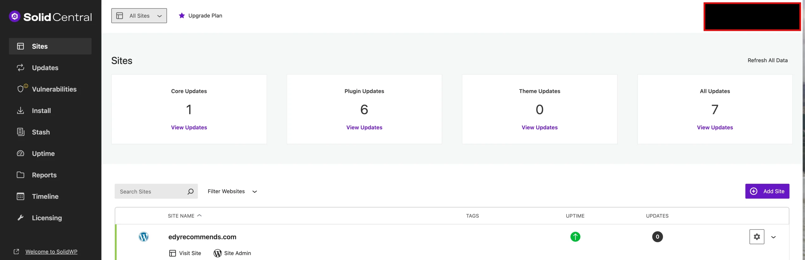 Solidwp Suite Review: Secure &Amp; Manage Your Wordpress Site 7 SolidCentral Dashboard